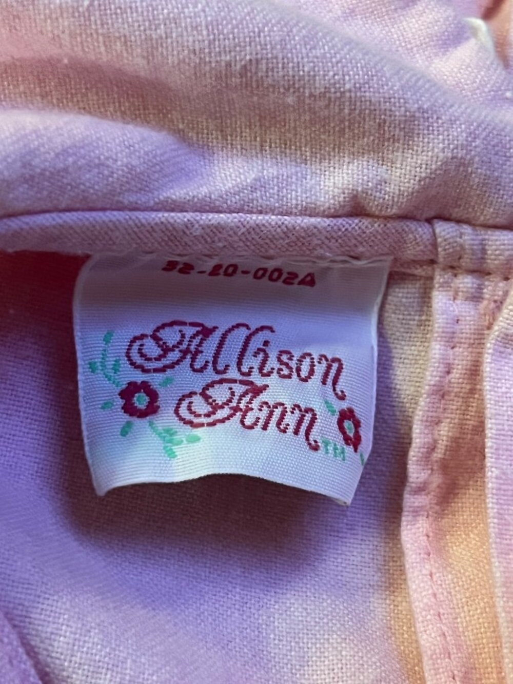 Vintage Allison Ann 24M Pink Smocked Bubble Romper Hearts Flowers Used - Picture 8 of 13